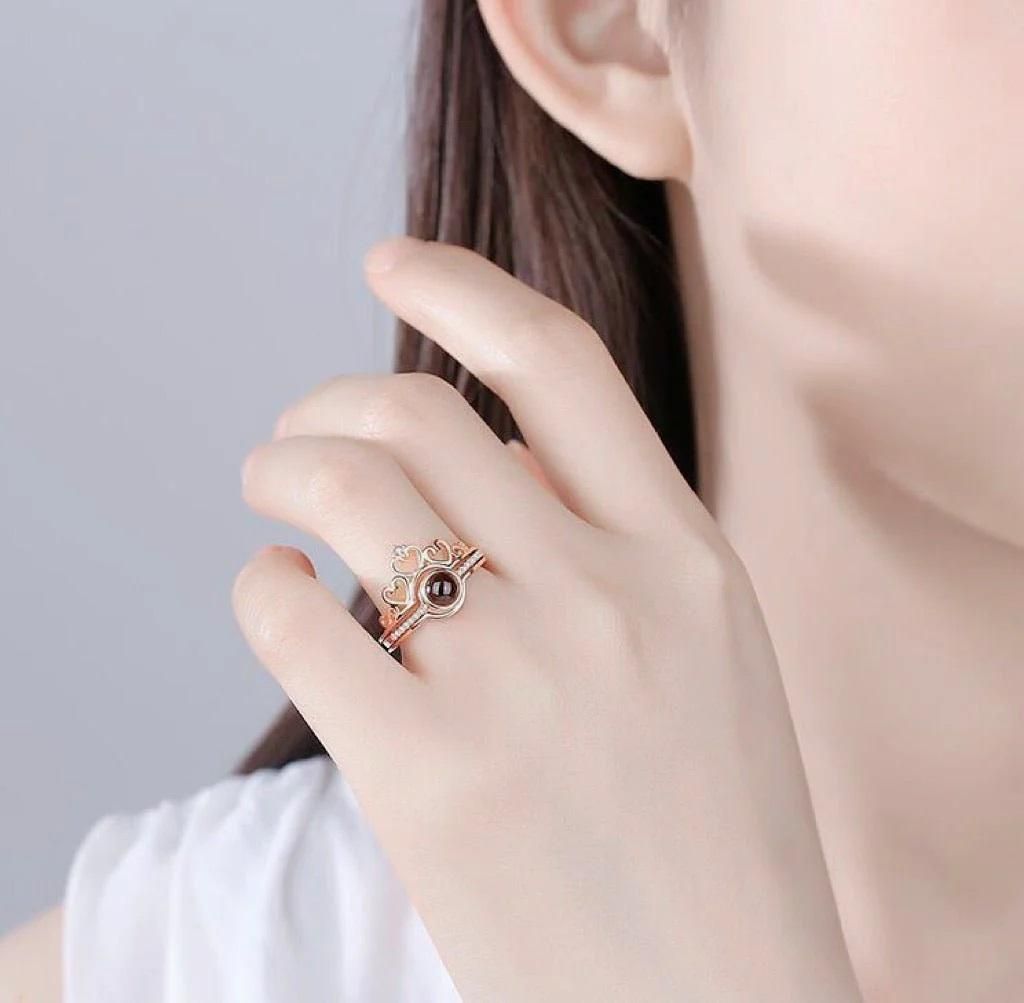 I Love You In 100 Languages Adjustable Ring